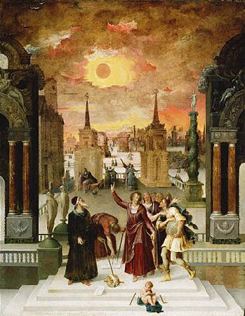 Antoine Caron Dionysius Areopagite and the eclipse of Sun Germany oil painting art